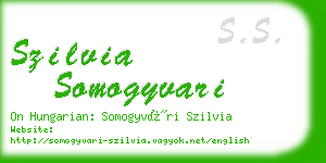 szilvia somogyvari business card